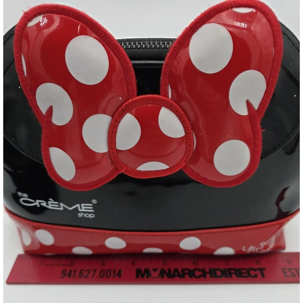 Crème Shop Minnie Mouse Makeup Bag Bundle w/Disney Creme Shop Accessories  #0235